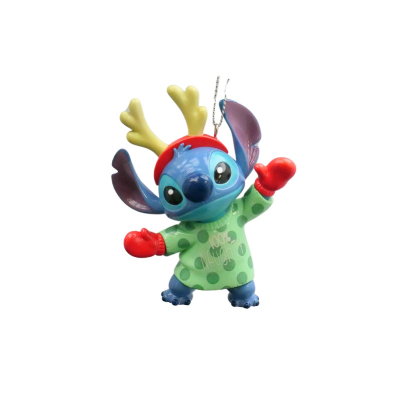 Suspension de Noël : Stitch avec un serre-tête cer