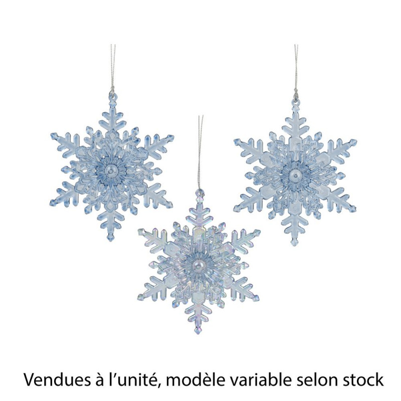 Suspension de Noël 'Flocon neige', modèle variable