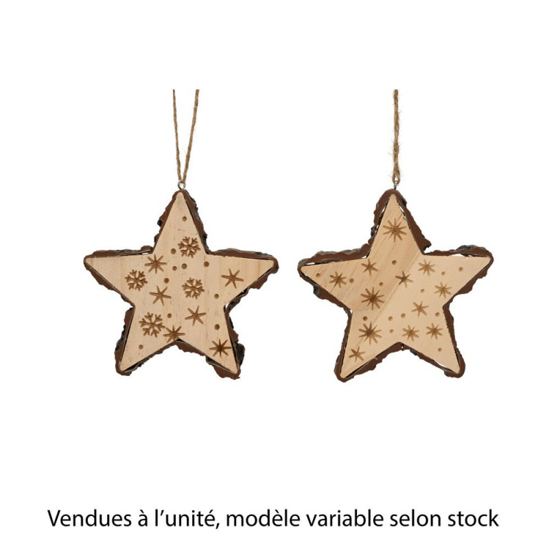 Suspension de Noël Étoile flocon', modèle variable