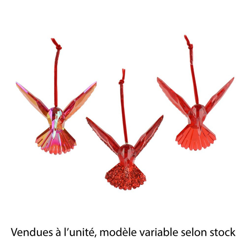 Colibri de Noël à suspendre, modèles variables - H