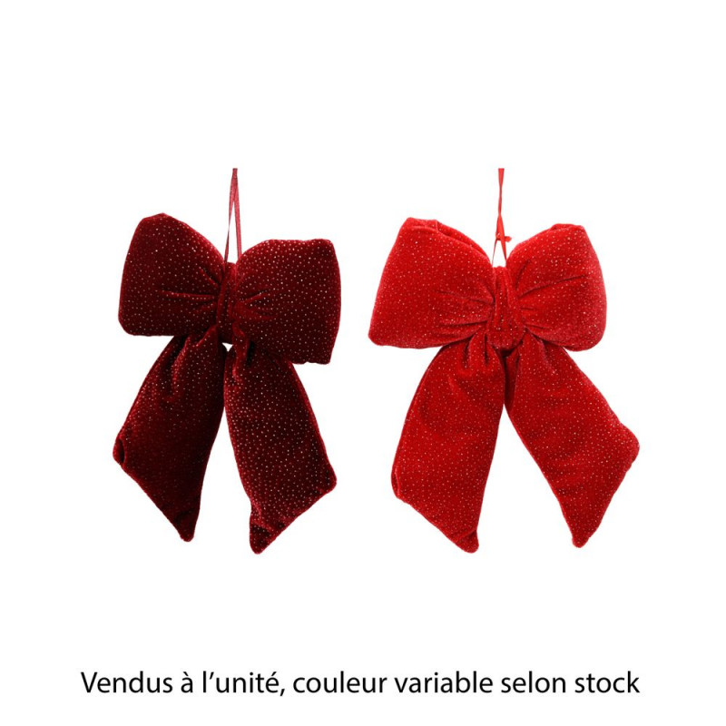 Nud en velours, coloris rouge variable - H. 30cm