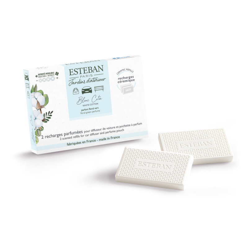 Recharge Blanc coton pour diffuseur de voiture