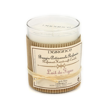 Bougie parfumée lait de figue cire végétale rechar