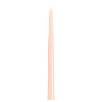 Bougie flambeau 29 cm rose pale