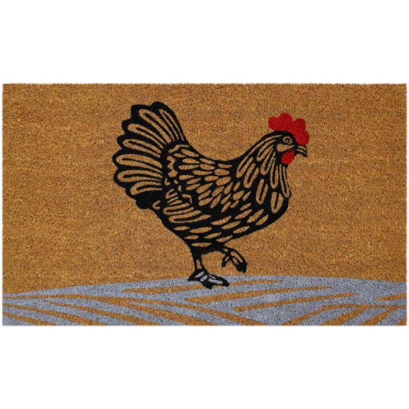Paillasson 'Cocovea coq', coloris naturel - L. 75x