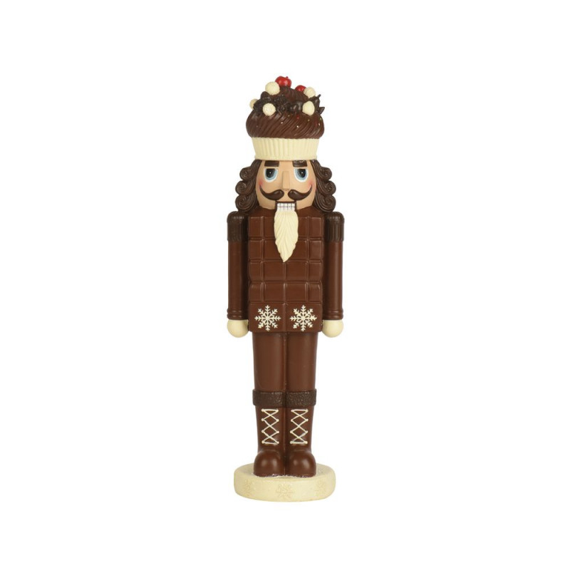 Casse-noisette 'Chocolat', coloris marron - H. 39c