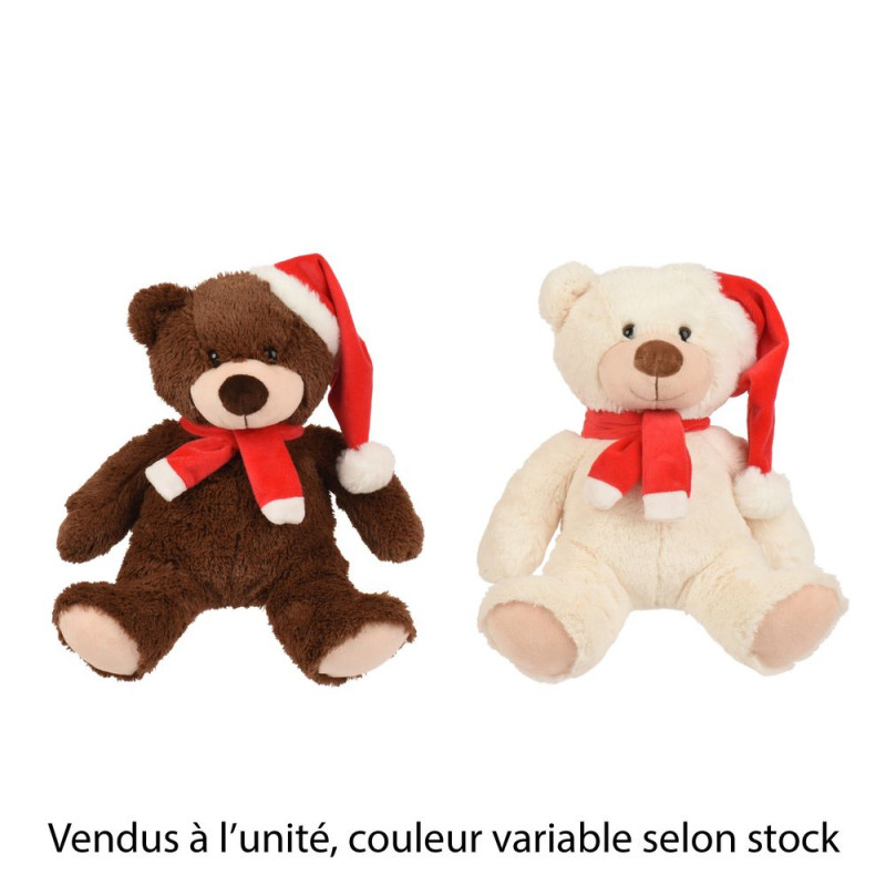 Décoration de Noël 'Ours', coloris variable - H. 2