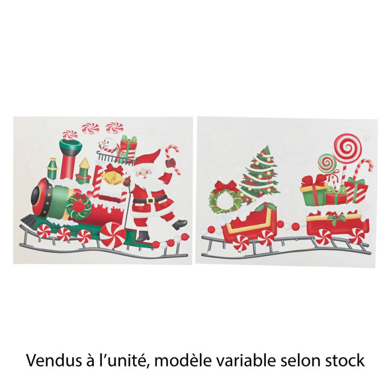 Décoration de fenêtre de Noël stickers, modèle var
