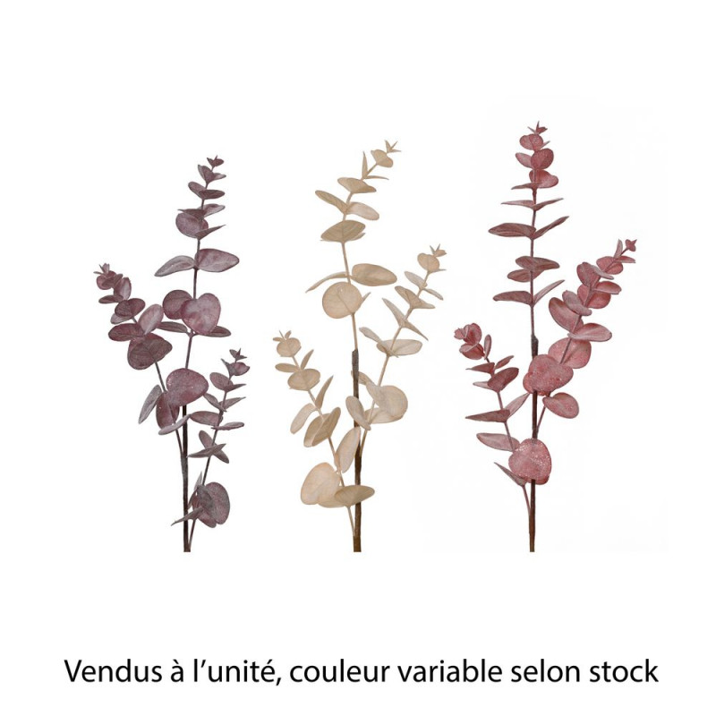 Branche givré, 3 coloris assortis, H. 69cm