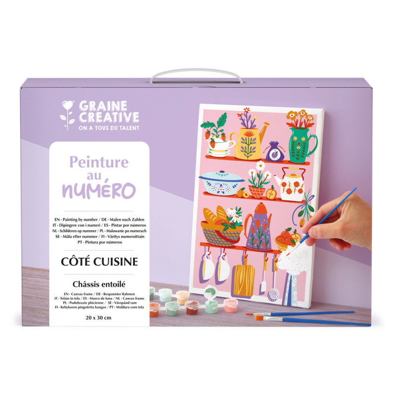 Kit de peinture par numéro 'Côté cuisine', coloris