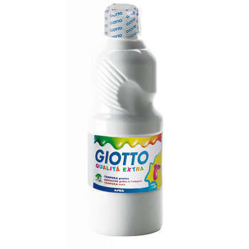 Gouache blanche Giotto, le flacon de 500 ml prêt à