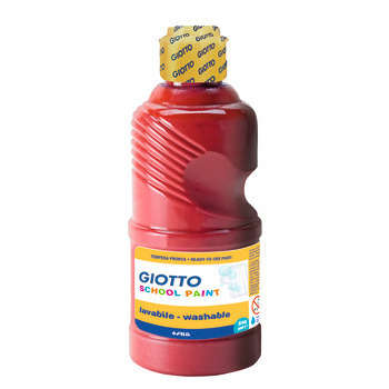 Gouache :flacon, 250mL,rouge écarlate