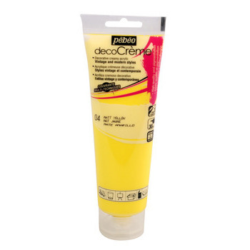 Peinture Décocrème : jaune 120 ml