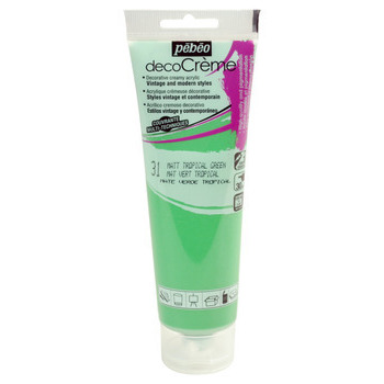 Peinture Décocrème : vert tropical 120 ml