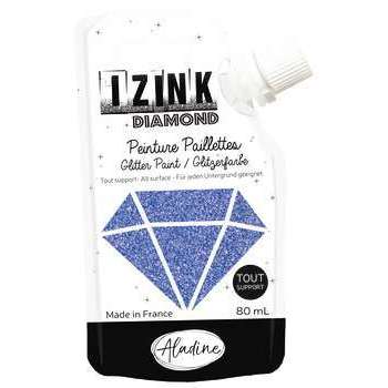 Peinture Izink Diamond, 80ml - Bleu