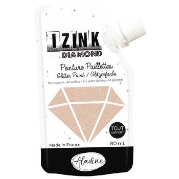 Peinture Izink Diamond doré cuivré 80ml