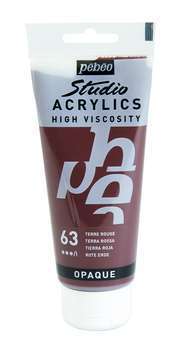 Studio Acrylics : 100ml terre rouge