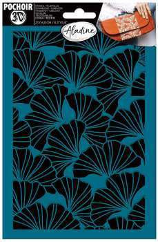 Pochoir 3D feuilles Gingko