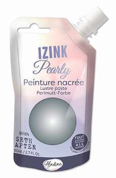 Peinture Izink pearly argent