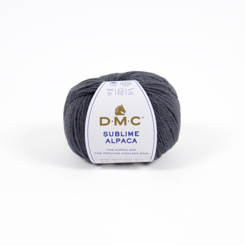 Pelote Sublime Alpaga et laine, coloris gris 127 -