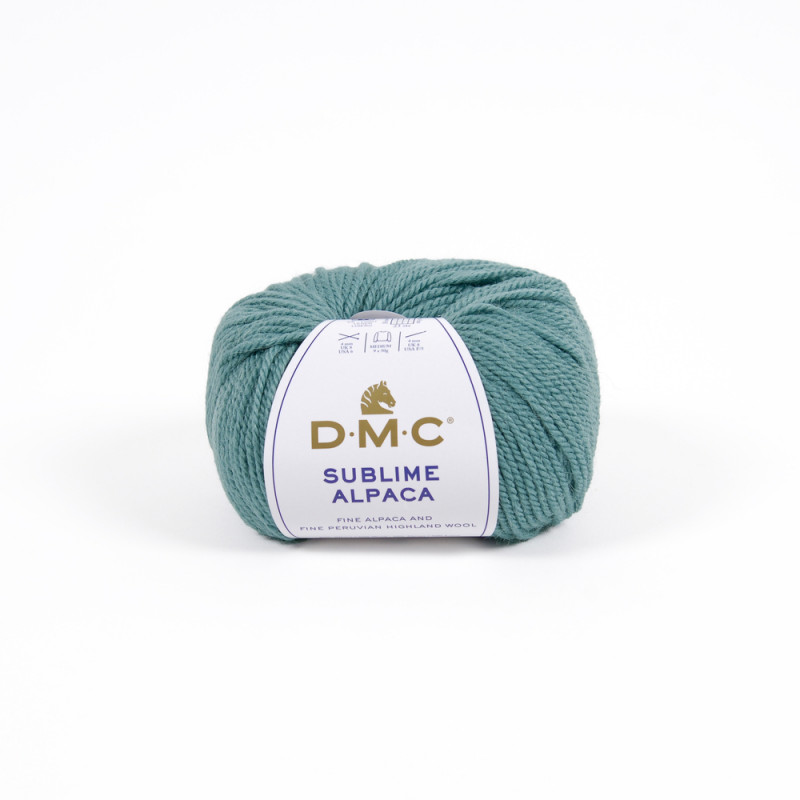 Pelote Sublime Alpaga et laine, coloris vert d'eau