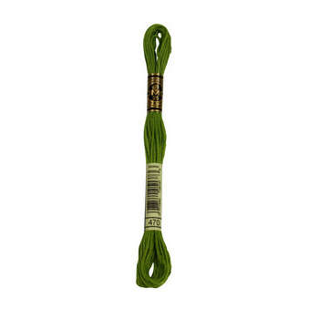 Echevette de coton mouliné spécial, 8m - Vert oliv