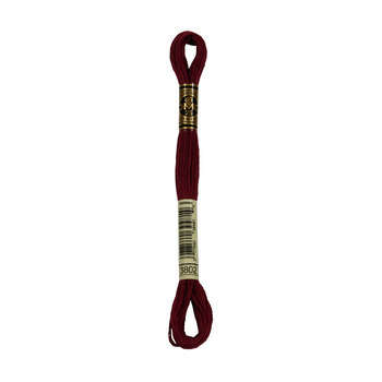 Echevette de coton mouliné spécial, 8m - Aubergine