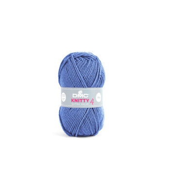 Pelote à tricoter Knitty 4 en acrylique coloris bl