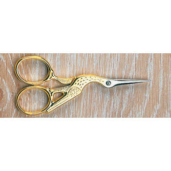 Ciseaux de broderie Cigogne dorée