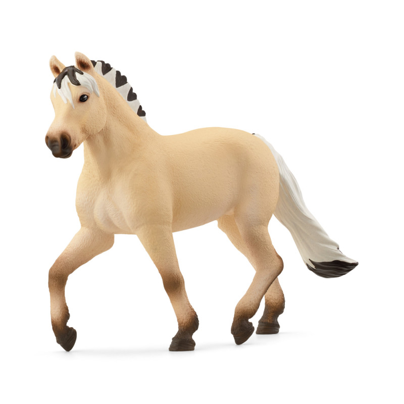 Figurine en plastique Jument fjord L. 10. 3 l. 4.