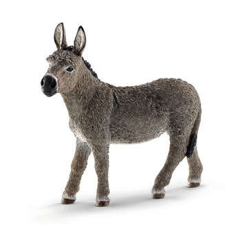 Figurine âne en plastique injecté  9,5x9,5x3,5 cm