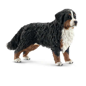 Figurine bouvier bernois femelle en plastique inje
