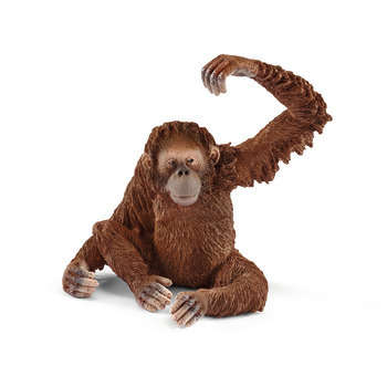 Figurine orang-outan femelle en plastique injecté