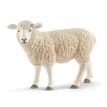 Figurine mouton en plastique - 8x3x7 cm
