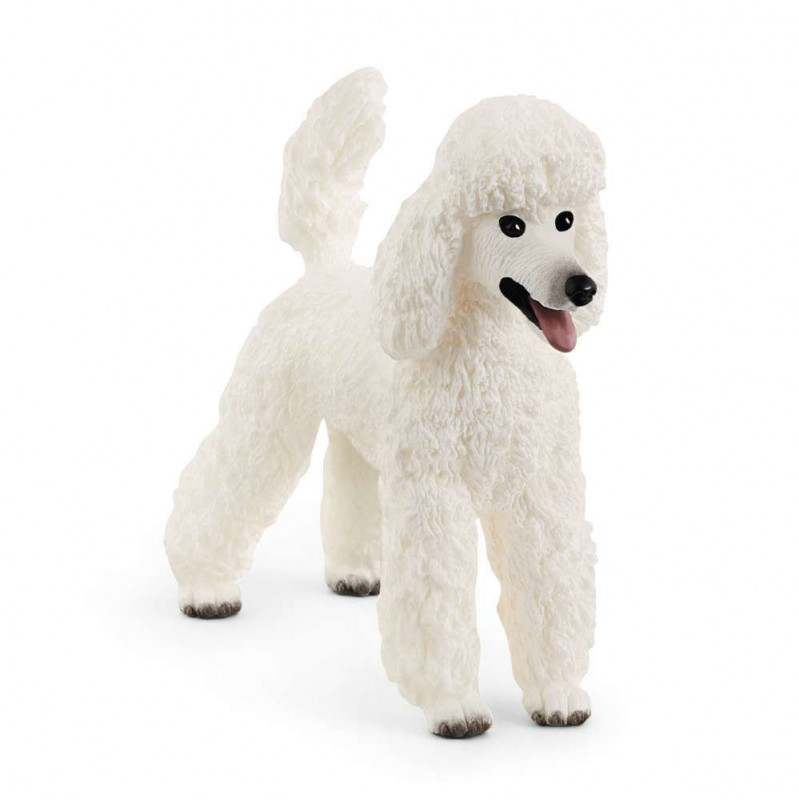 Figurine caniche en plastique