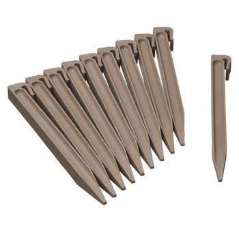 Ancres pour bordure de jardin taupe - H26,7x1,9x1,