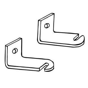 Fixations murales pour treillage x4, en acier L. 3