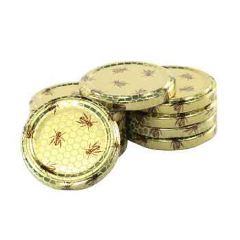 Capsule dorée Twist Off 63 pour pot de miel : 10 c