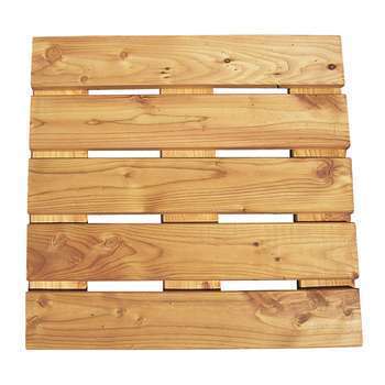 Dalle Classique, en mélèze huilé L. 50 x l. 50 cm