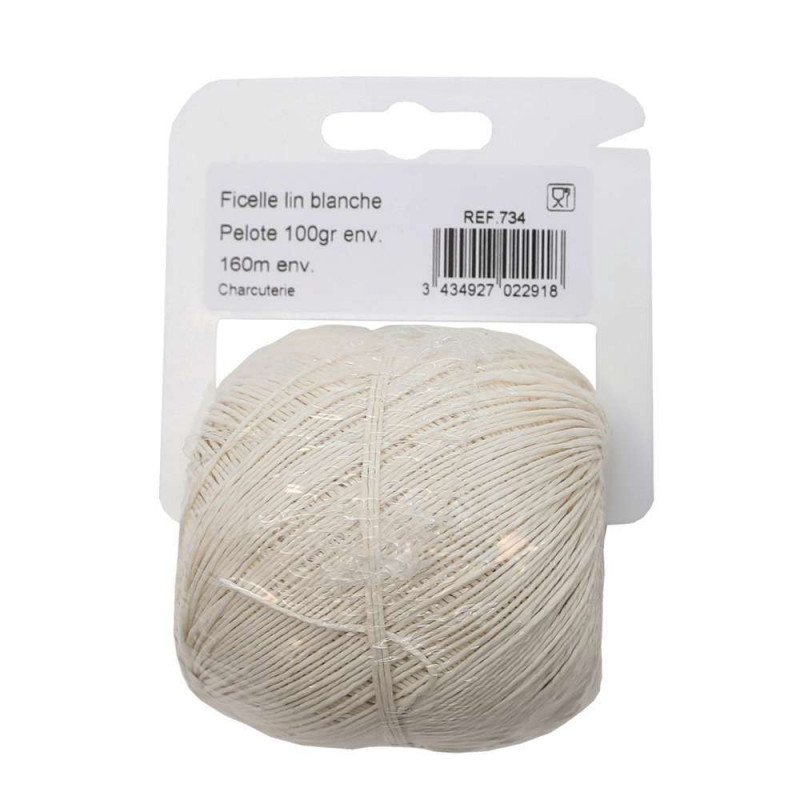 Ficelle lin blanc charcuterie  - Le Pratique
