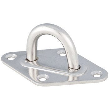 Pontet sur platine en forme de losange en inox - 5