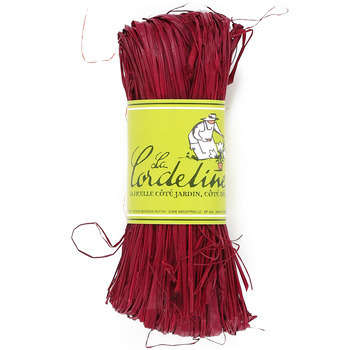 Floche de raphia : framboise 50g