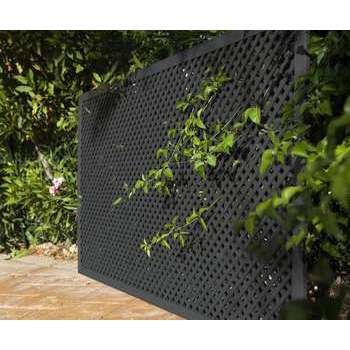 Treillis en osier LOP, anthracite - l. 60 x H. 120