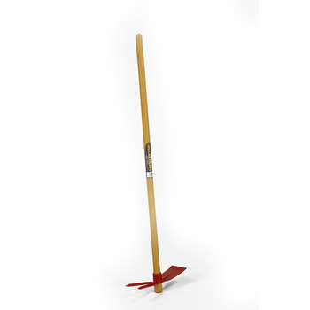 Serfouette : Tête acier L. 8 cm x l. 10 cm manche