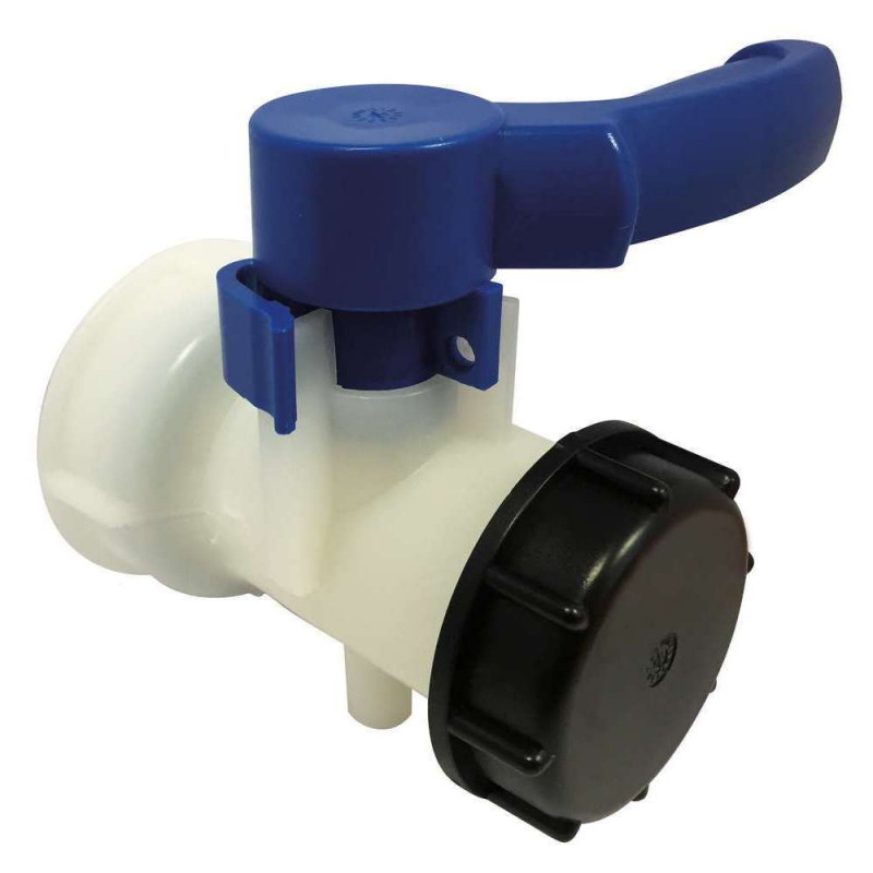Vanne plastique de cuve - 1000L, D. 60cm