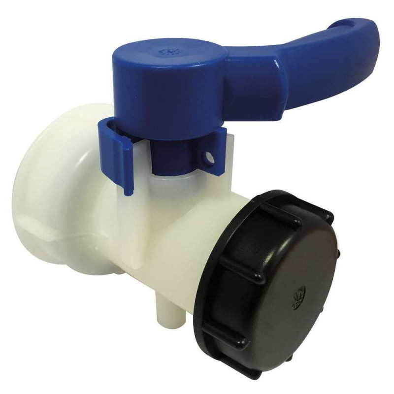 Vanne plastique de cuve - 1000L, D. 75cm