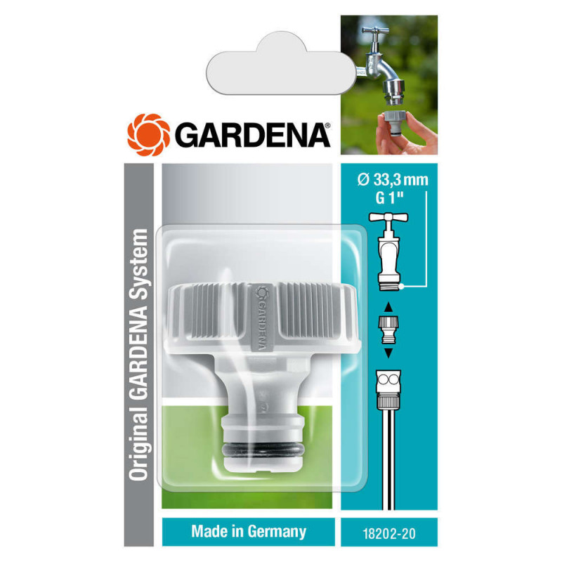 Nez robinet Gardena System : plast, d.33,3mm