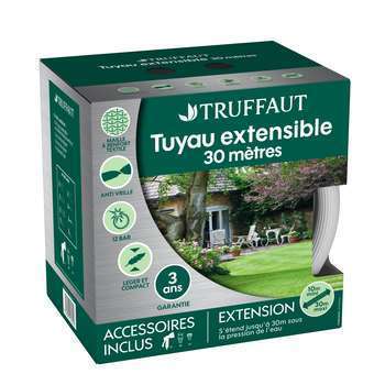 Tuyau d'arrosage extensible : 30m