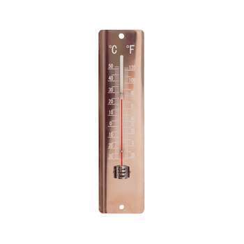 Thermomètre tôle peinte cuivré copper 20cm