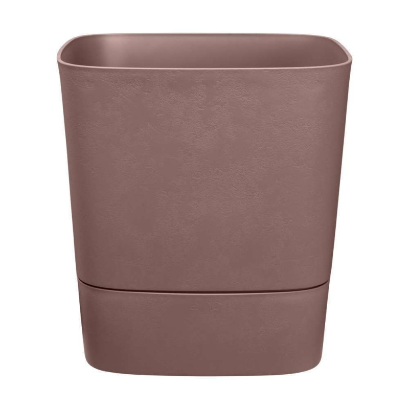 Pot Greensense Aqua Care carré brun argile - 38 x
